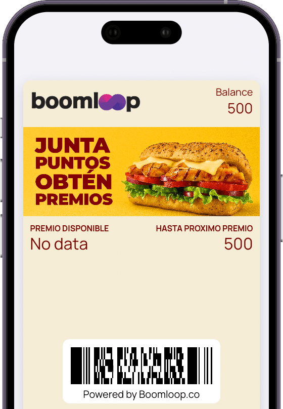 Tarjeta de recompensa digital